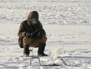 Зимняя поплавочная удочка